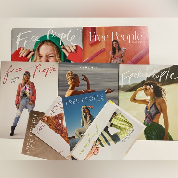 FREE PEOPLE Set/9 Catalogs and Postcard Mailers - Picture 1 of 9